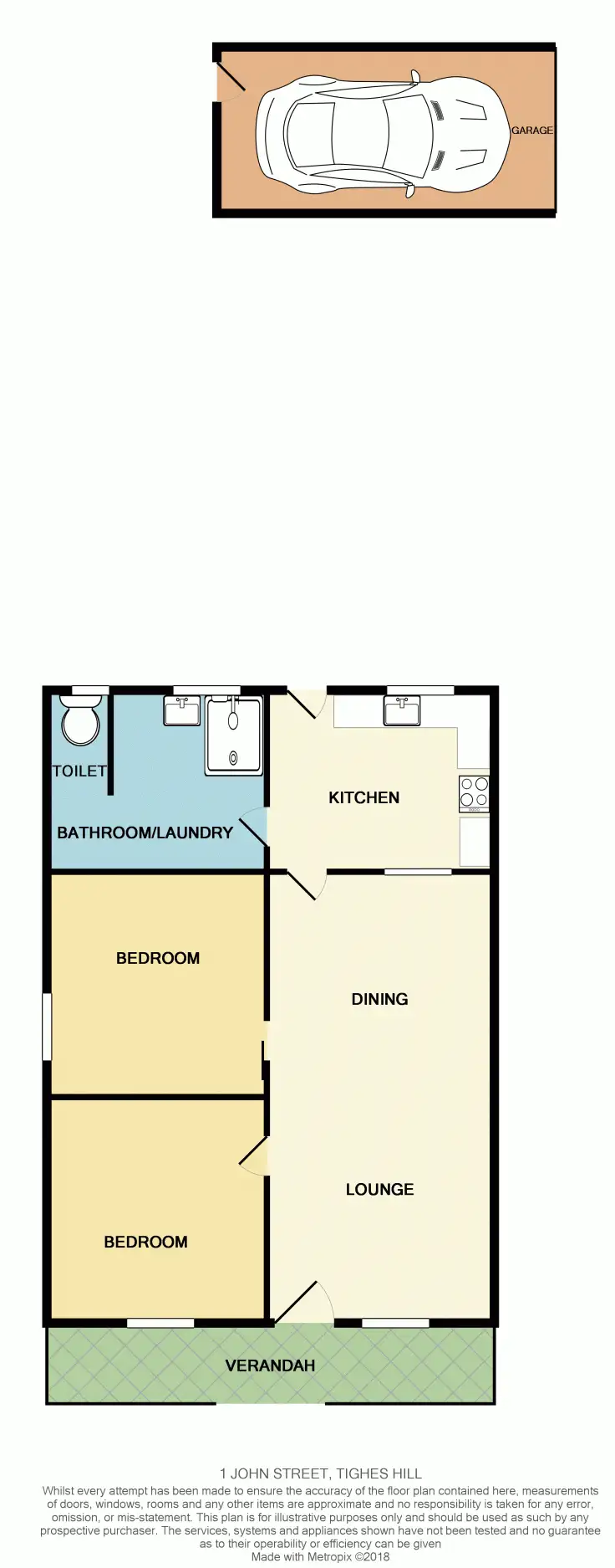Floorplan of Homely house listing, 1 John Street, Tighes Hill NSW 2297