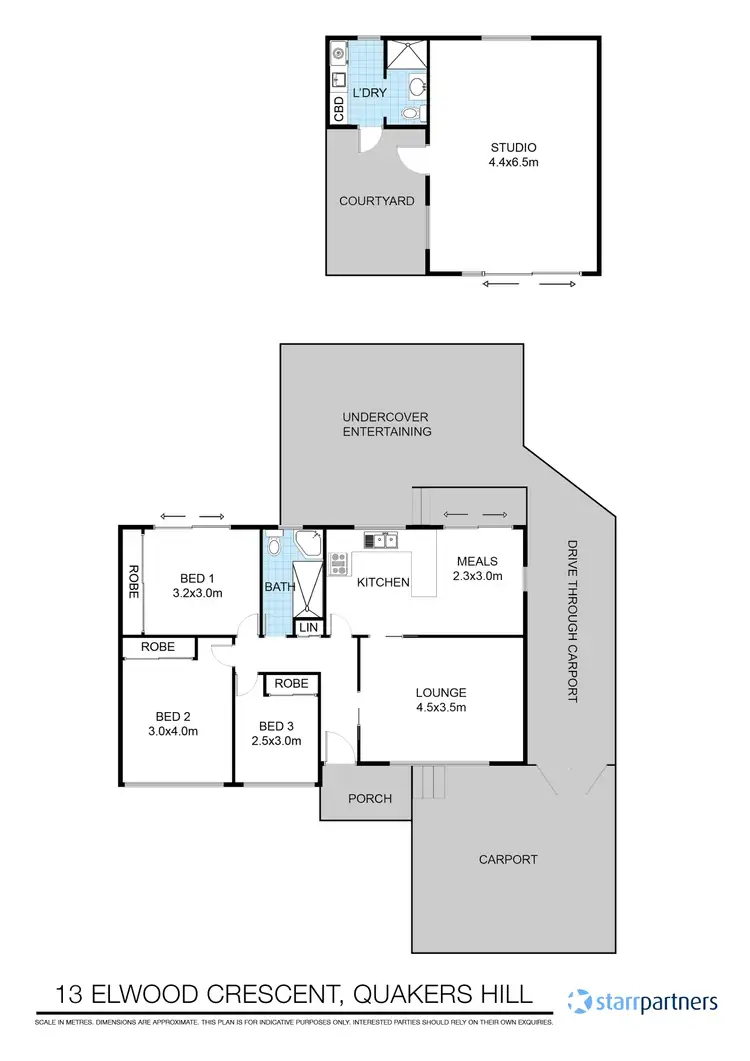 Floorplan of Homely house listing, 13 Elwood Cres, Quakers Hill NSW 2763