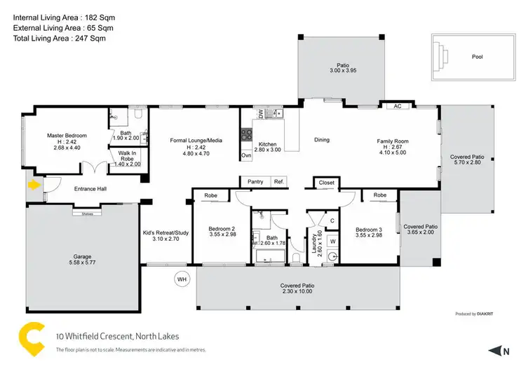 Floorplan of Homely house listing, 10 Whitfield Crescent, North Lakes QLD 4509