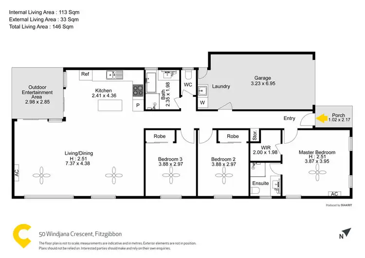 Floorplan of Homely house listing, 50 Windjana Crescent, Fitzgibbon QLD 4018