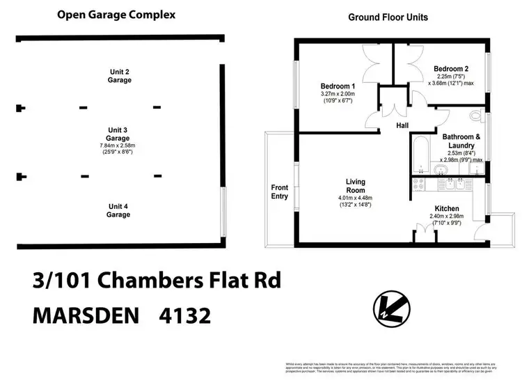 Floorplan of Homely unit listing, 3/101 Chambers Flat Road, Marsden QLD 4132