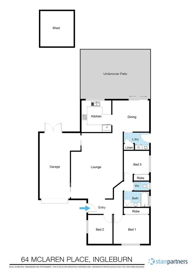 Floorplan of Homely house listing, 64 McLaren Pl, Ingleburn NSW 2565