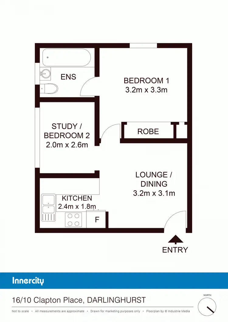 Floorplan of Homely apartment listing, 16/10 Clapton Place, Darlinghurst NSW 2010