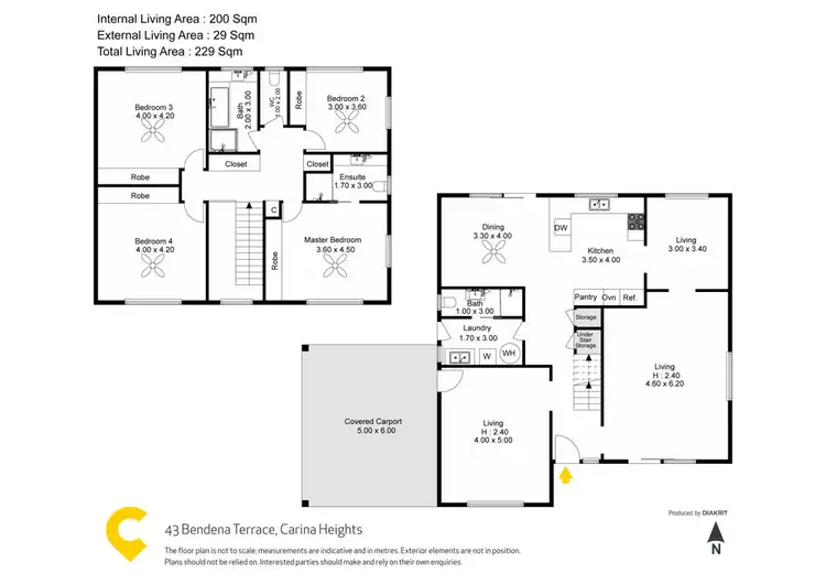 Floorplan of Homely house listing, 43 Bendena Terrace, Carina Heights QLD 4152