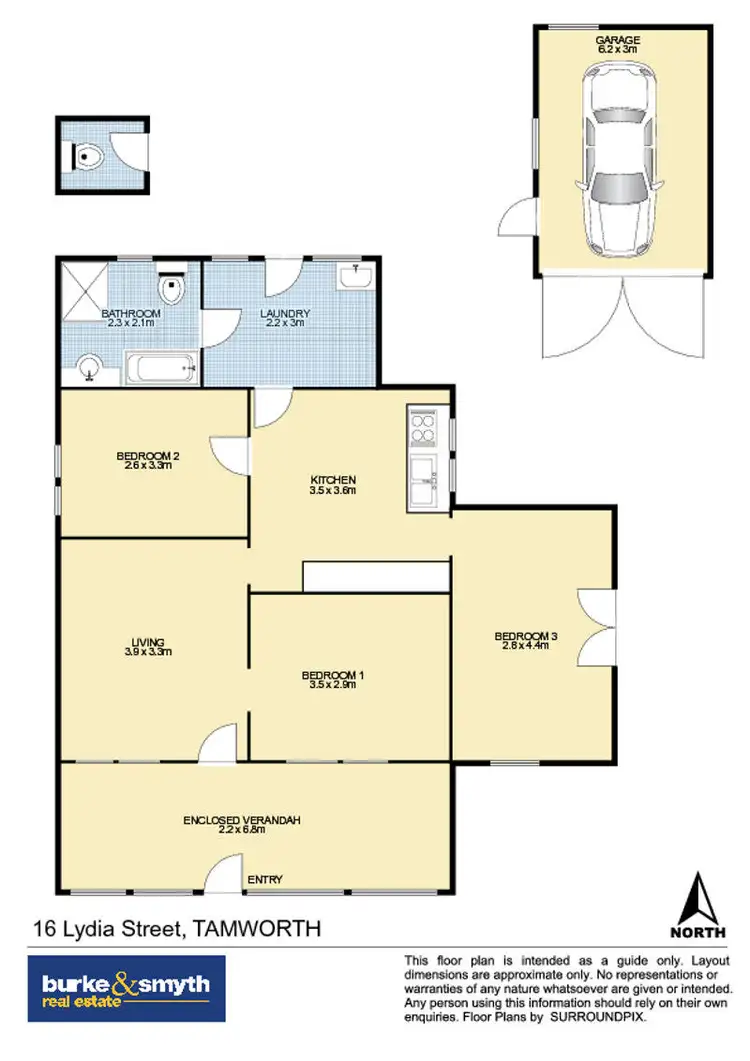 Floorplan of Homely house listing, 16 Lydia Street, Tamworth NSW 2340