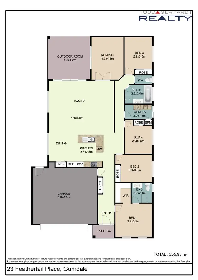 Floorplan of Homely house listing, 23 Feathertail Place, Gumdale QLD 4154