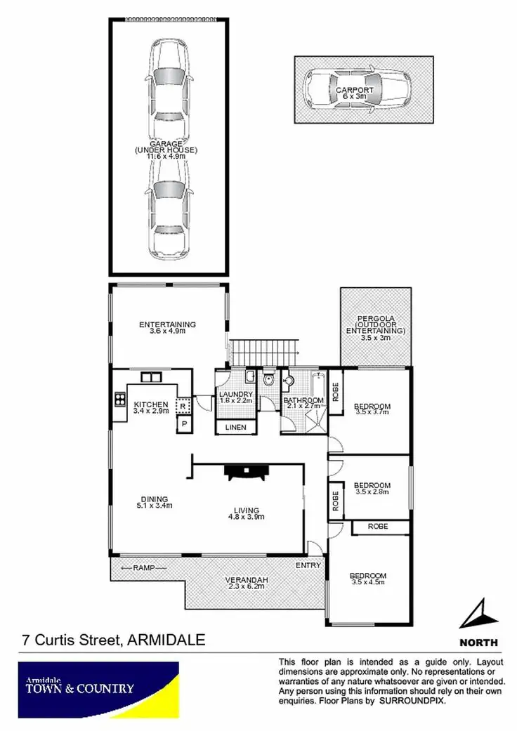 Floorplan of Homely house listing, 7 Curtis Street, Armidale NSW 2350