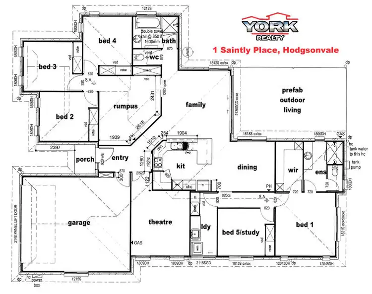 Floorplan of Homely house listing, 1 Saintly Place, Hodgson Vale QLD 4352