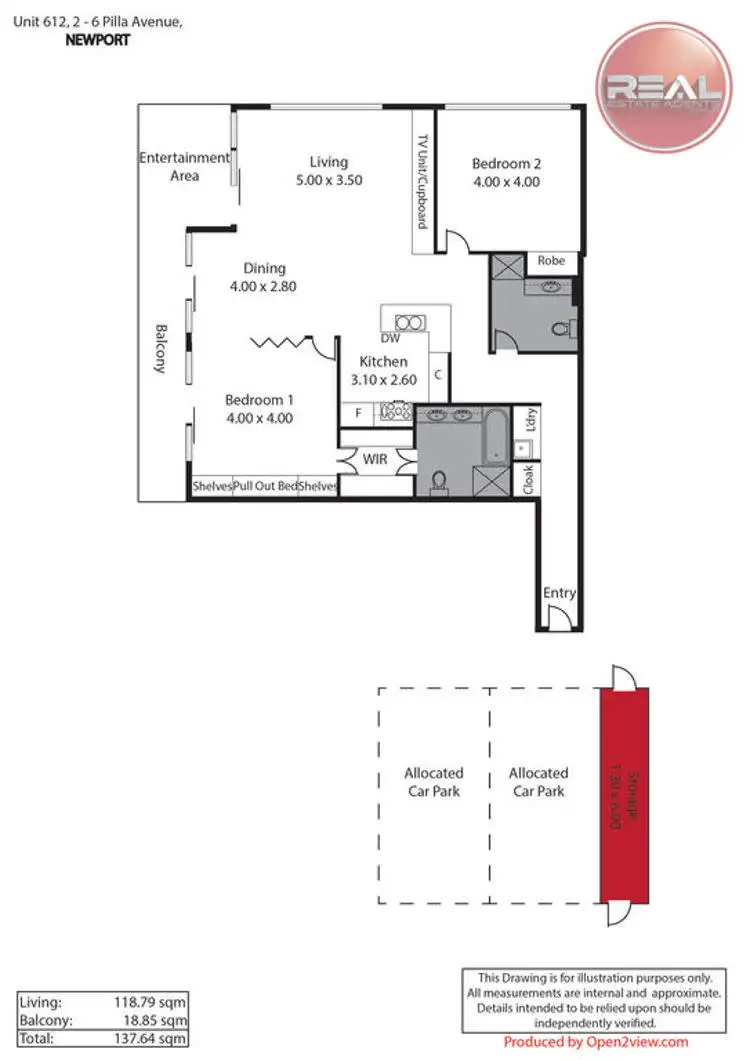 Floorplan of Homely house listing, 612 2-6 Pilla Avenue, New Port SA 5015