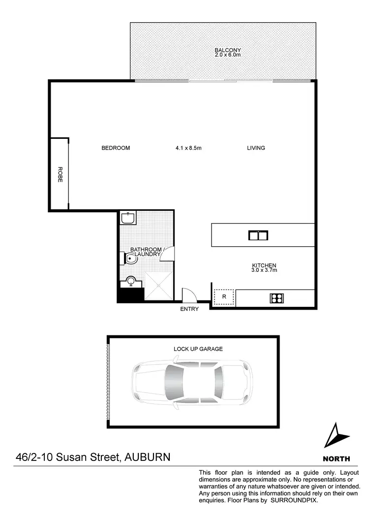 Floorplan of Homely unit listing, 46/2 Susan St, Auburn NSW 2144