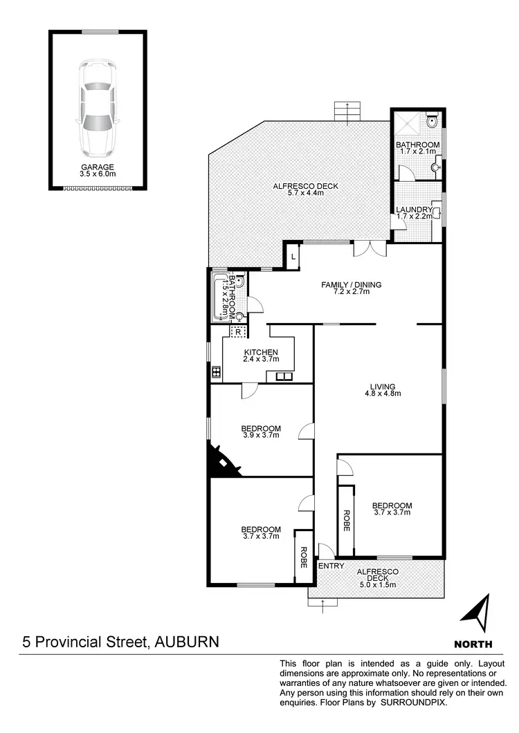 Floorplan of Homely house listing, 5 Provincial St, Auburn NSW 2144