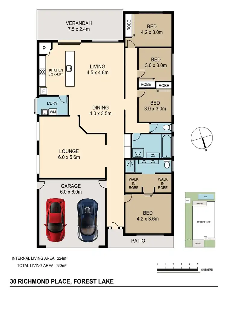 Floorplan of Homely house listing, 30 Richmond Pl, Forest Lake QLD 4078