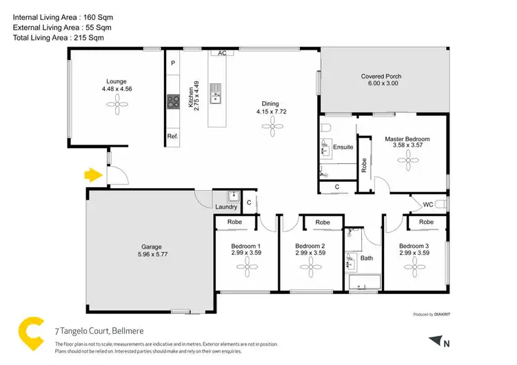 Floorplan of Homely house listing, 7 Tangelo Court, Bellmere QLD 4510