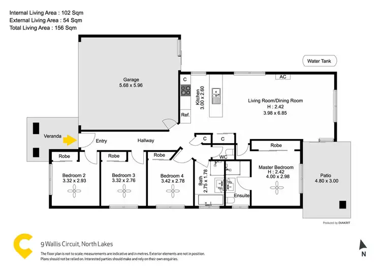Floorplan of Homely house listing, 9 Wallis Circuit, North Lakes QLD 4509