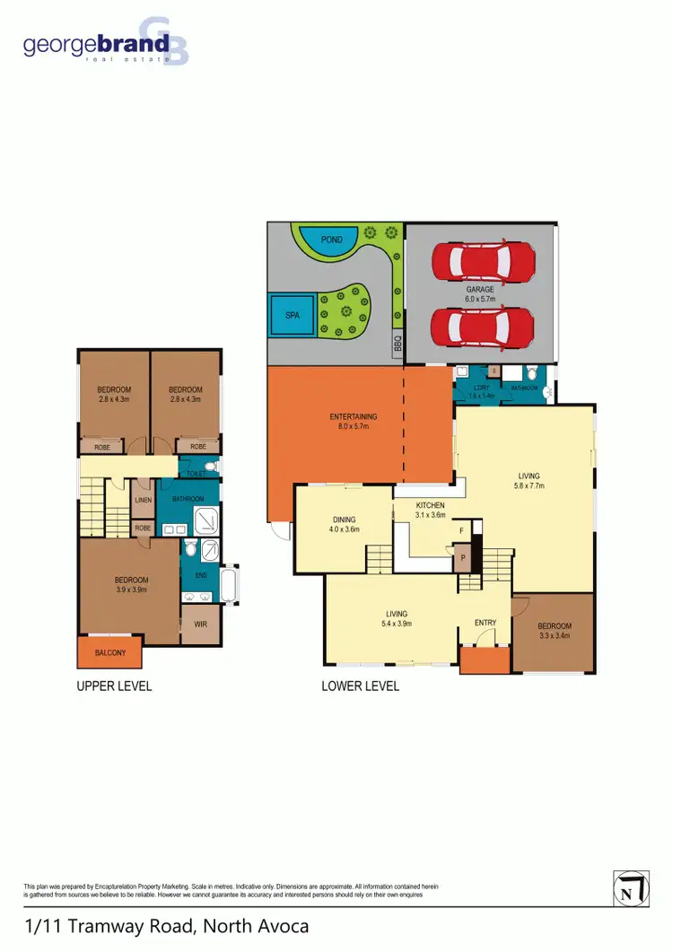 Floorplan of Homely townhouse listing, 1/11 Tramway Road, North Avoca NSW 2260