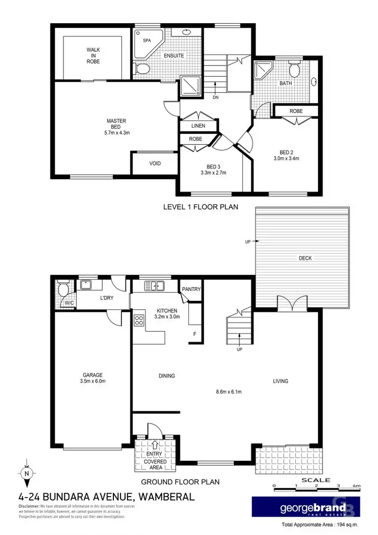 Floorplan of Homely townhouse listing, 4/24 Bundara Avenue, Wamberal NSW 2260