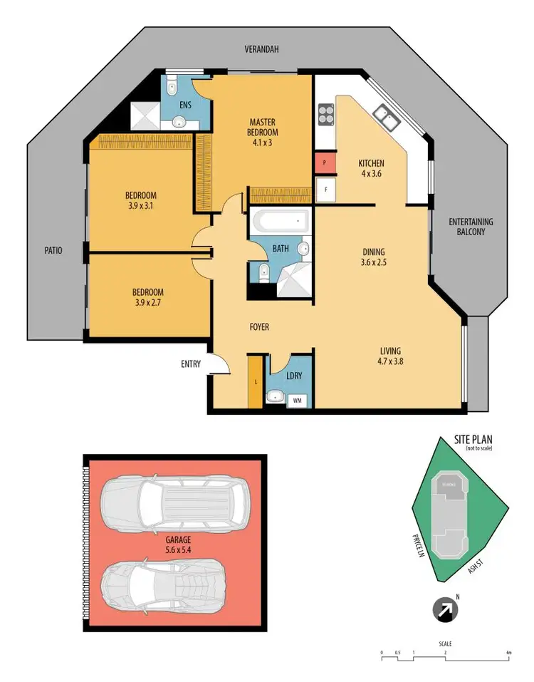 Floorplan of Homely unit listing, 5/45-47 Ash Street, Terrigal NSW 2260