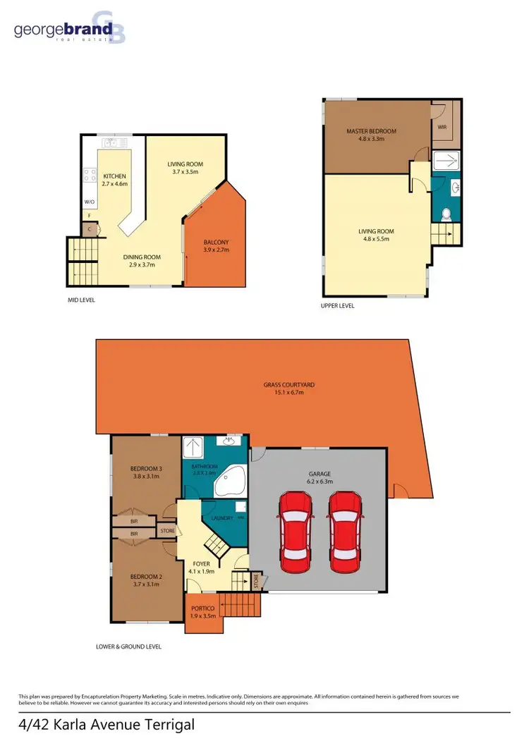 Floorplan of Homely townhouse listing, 42/4 Karla Avenue, Terrigal NSW 2260