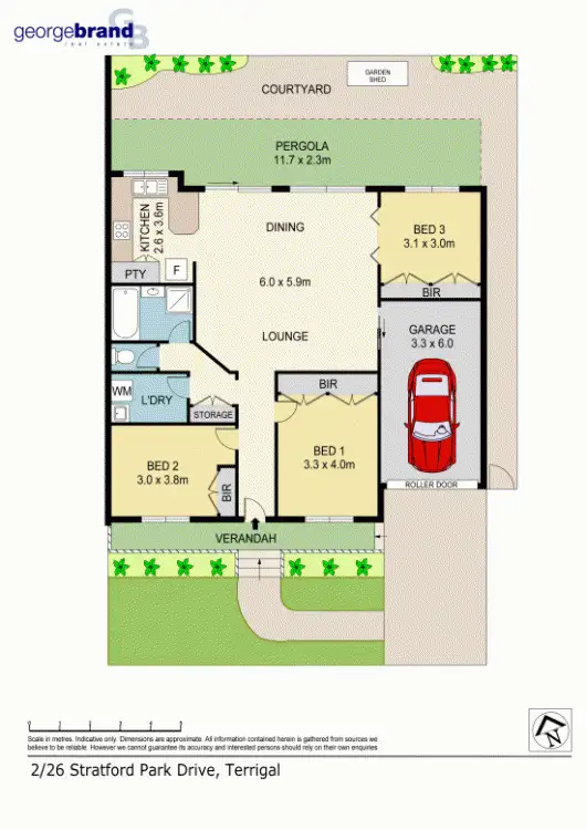 Floorplan of Homely unit listing, 2/26 Stratford Park Drive, Terrigal NSW 2260