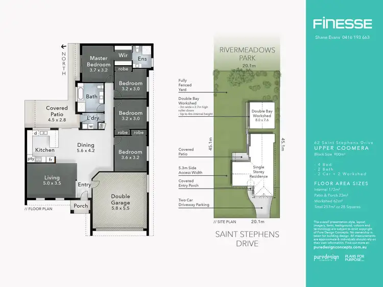 Floorplan of Homely house listing, 62 Saint Stephens Drive, Upper Coomera QLD 4209