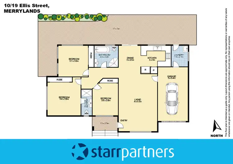 Floorplan of Homely villa listing, 10/19-21 Ellis Street (ARCHIVED 1), Merrylands NSW 2160