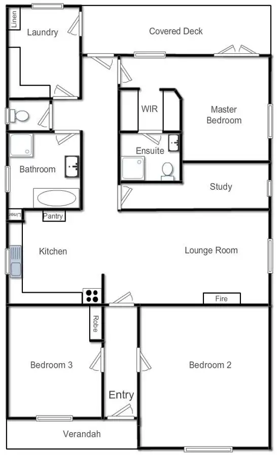 Floorplan of Homely house listing, 13 Brennan Street, Yass NSW 2582