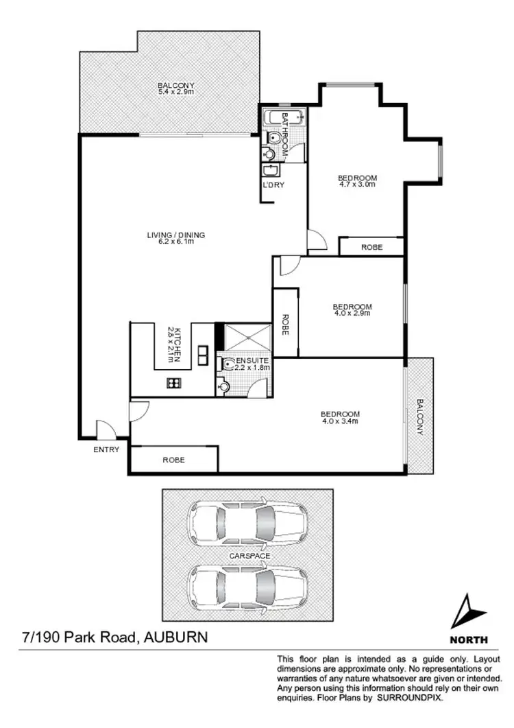 Floorplan of Homely unit listing, 7/190 Park Road, Auburn NSW 2144