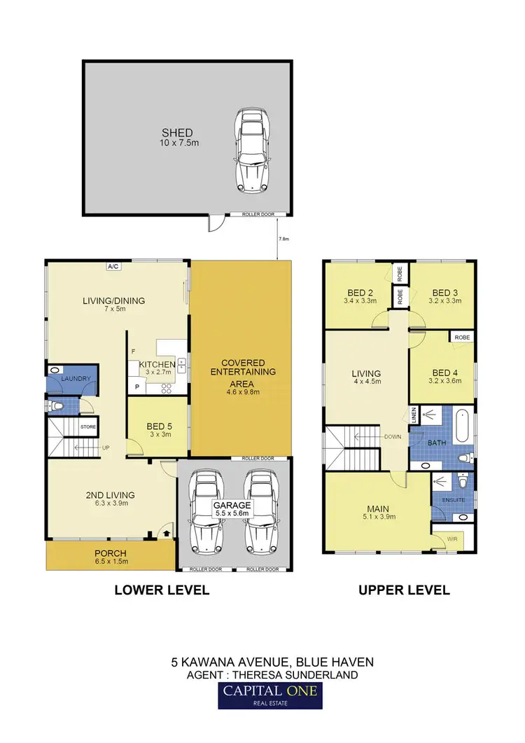 Floorplan of Homely house listing, 5 Kawana Avenue, Blue Haven NSW 2262