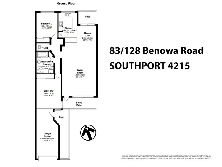 Floorplan of Homely unit listing, 83/128 Benowa Road, Southport QLD 4215