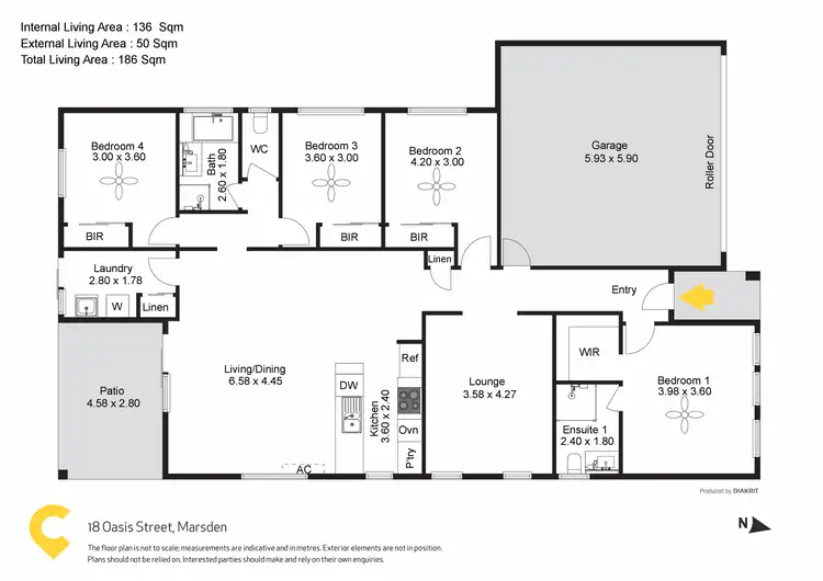 Floorplan of Homely house listing, 18 Oasis Court, Marsden QLD 4132