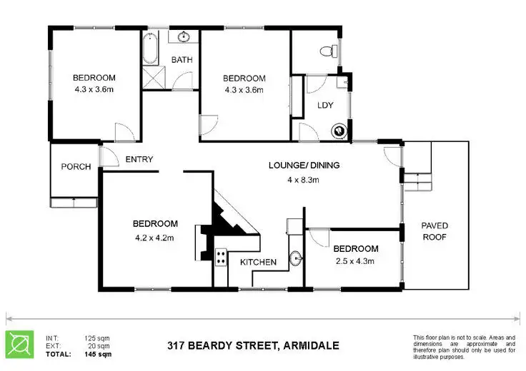 Floorplan of Homely house listing, 317 Beardy Street, Armidale NSW 2350