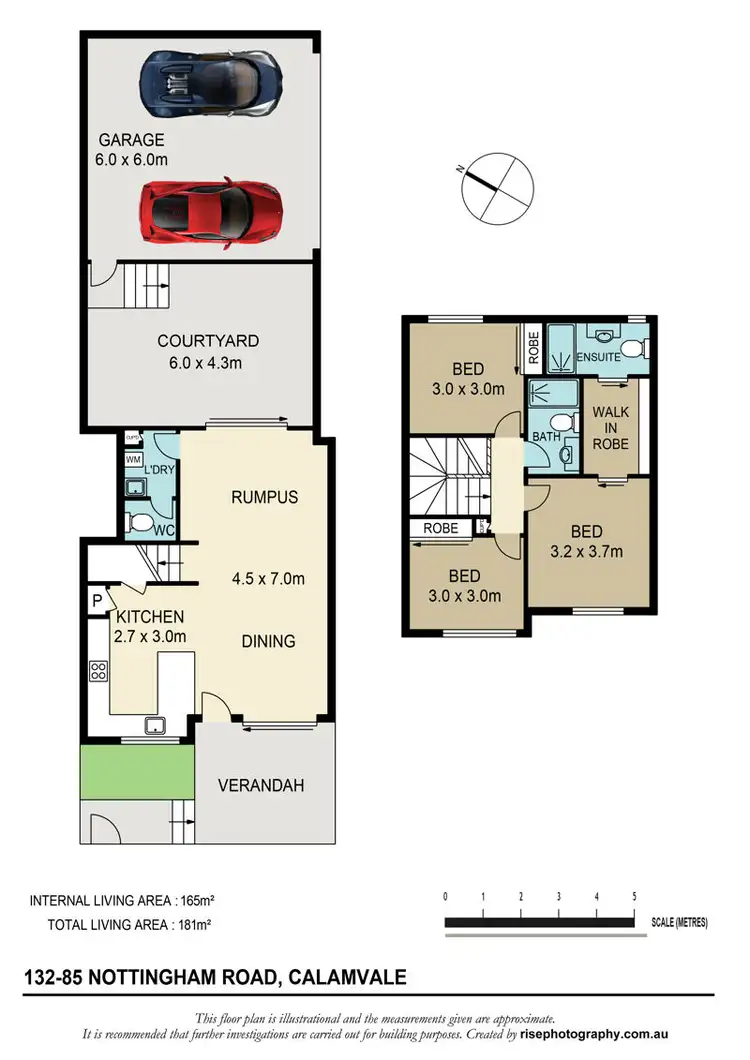 Floorplan of Homely townhouse listing, 132/85 Nottingham Road, Calamvale QLD 4116