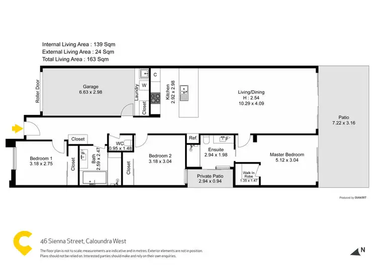 Floorplan of Homely house listing, 46 Sienna Street, Caloundra West QLD 4551