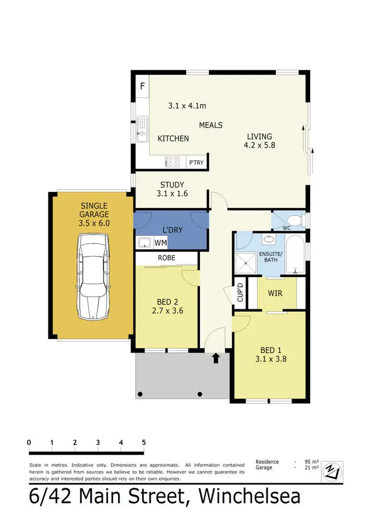 Floorplan of Homely unit listing, 4/42 Main Street, Winchelsea VIC 3241