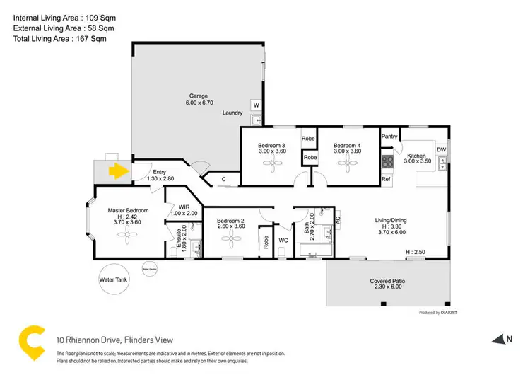 Floorplan of Homely house listing, 10 Rhiannon Drive, Flinders View QLD 4305