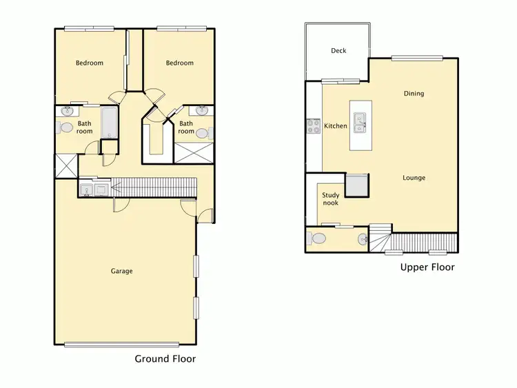 Floorplan of Homely townhouse listing, 11/12-16 Kangaroo Avenue, Bongaree QLD 4507