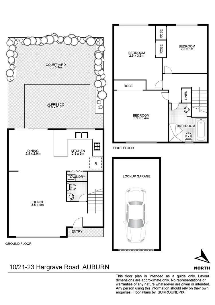 Floorplan of Homely townhouse listing, 10/21 Hargrave Road, Auburn NSW 2144