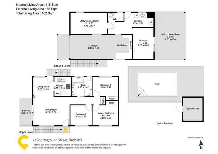 Floorplan of Homely house listing, 22 Sportsground Street, Redcliffe QLD 4020