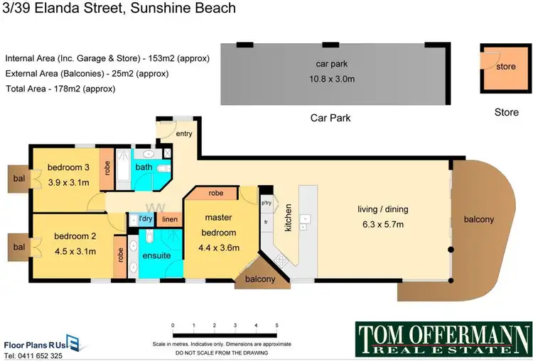 Floorplan of Homely unit listing, 3/39 Elanda St, Sunshine Beach QLD 4567