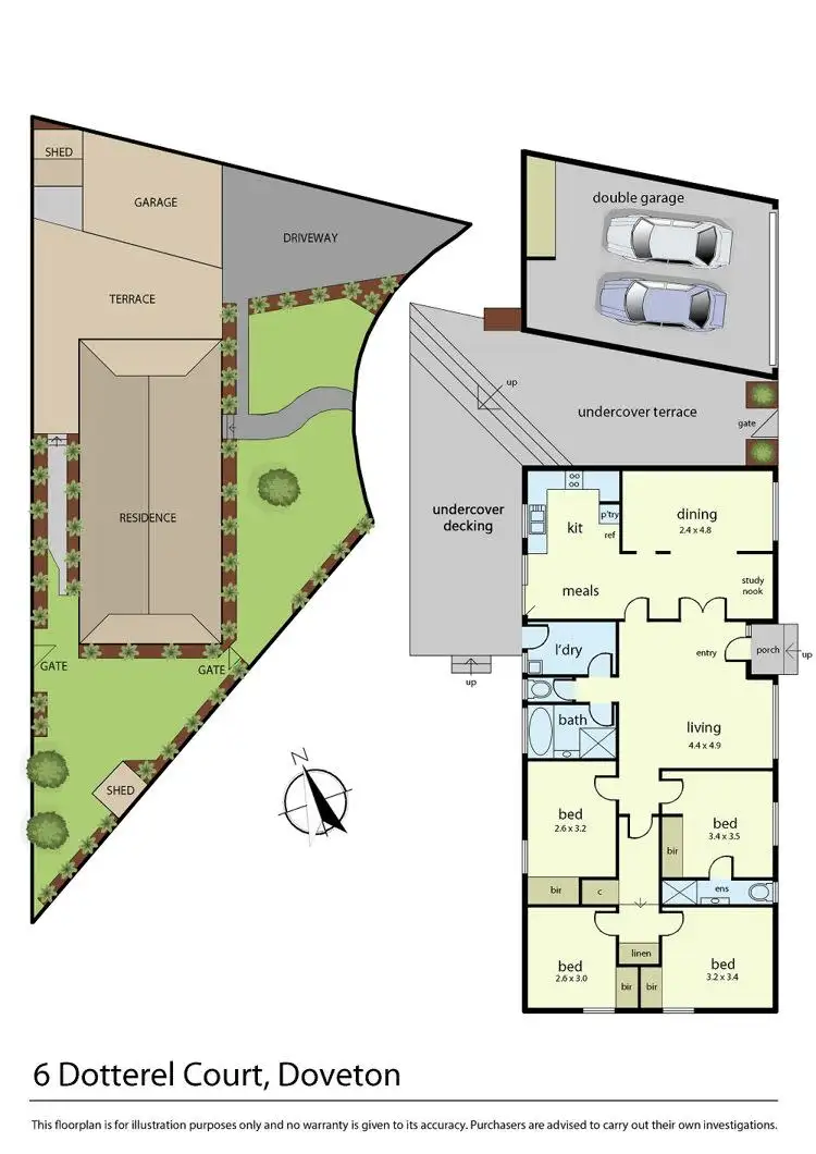 Floorplan of Homely house listing, 6 Dotterel Close, Doveton VIC 3177