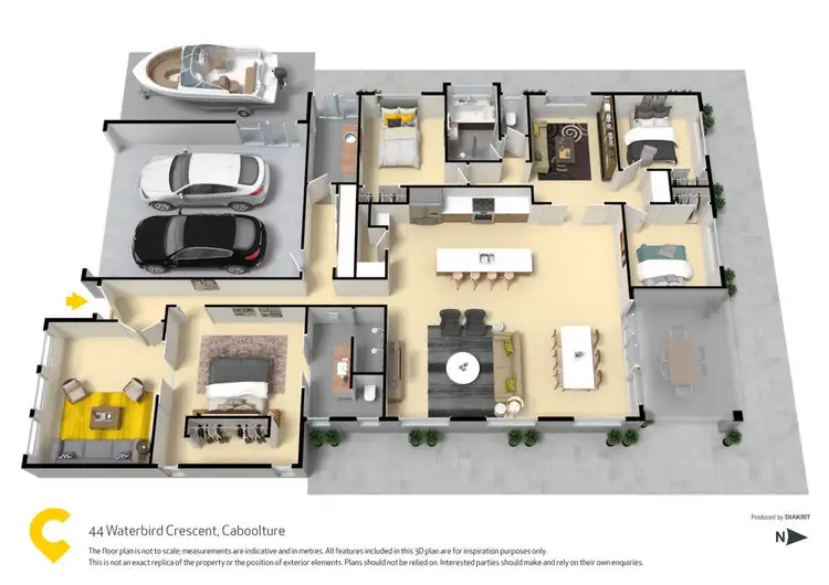 Floorplan of Homely house listing, 44 Waterbird Crescent, Caboolture QLD 4510