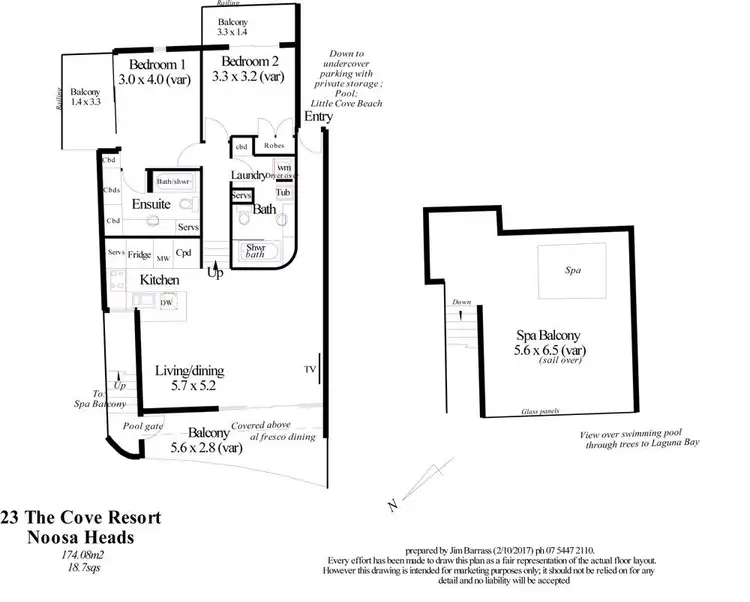 Floorplan of Homely unit listing, 23/24 Little Cove Rd, Noosa Heads QLD 4567