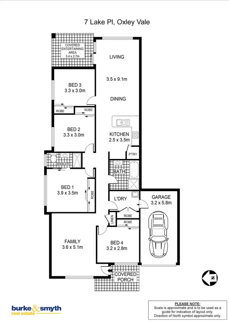 Floorplan of Homely house listing, 7 Lake Place, Tamworth NSW 2340