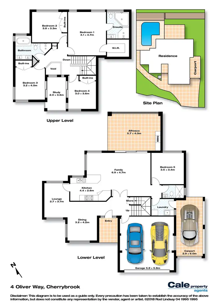 Floorplan of Homely house listing, 4 Oliver Way, Cherrybrook NSW 2126