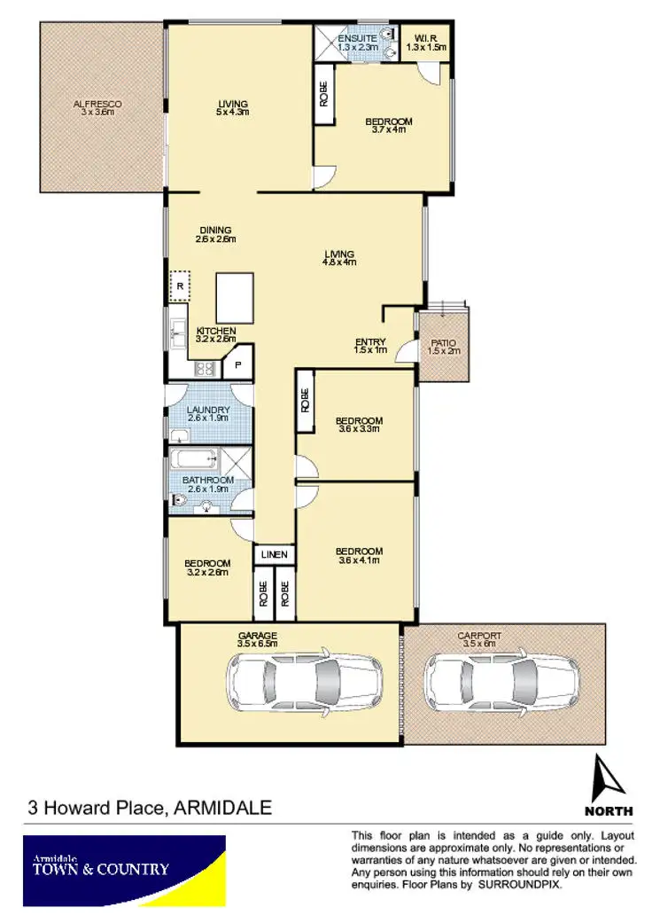Floorplan of Homely house listing, 3 Howard Place, Armidale NSW 2350