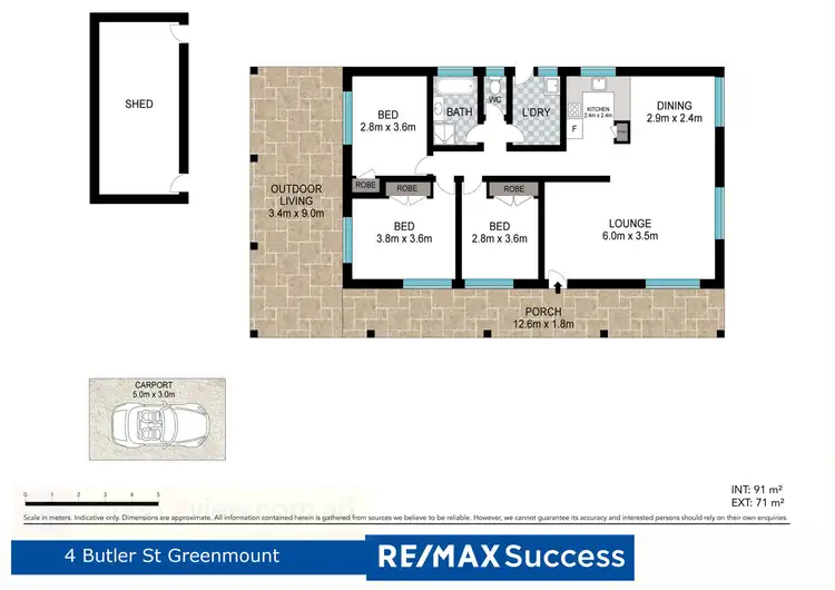 Floorplan of Homely house listing, 4 Butler Street, Greenmount QLD 4359