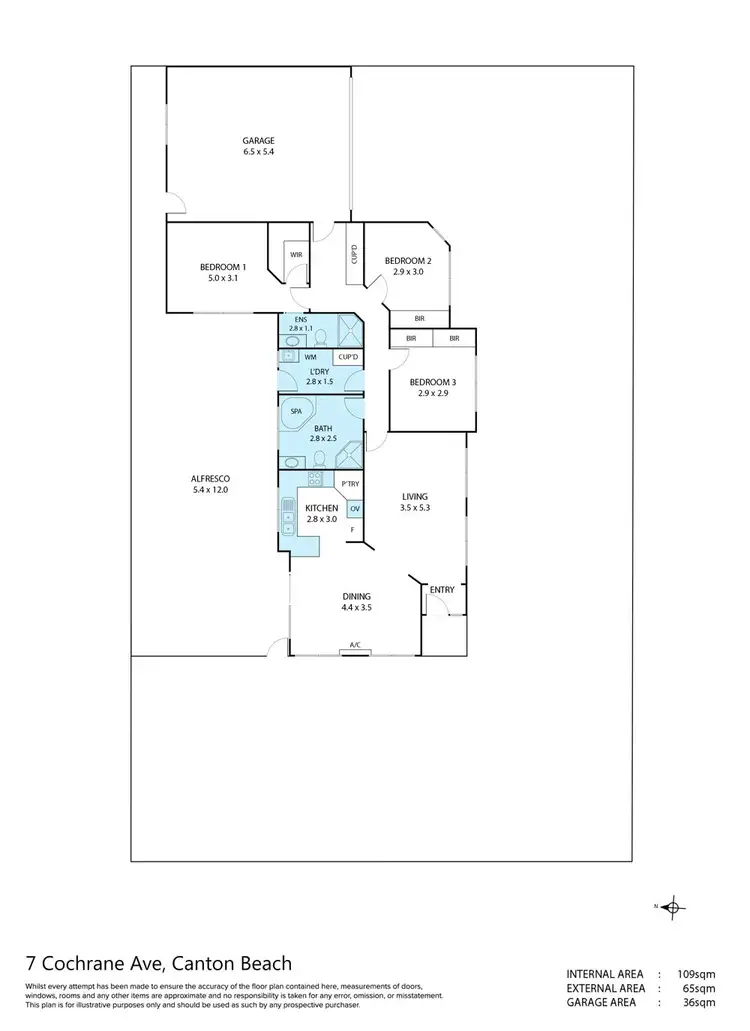 Floorplan of Homely house listing, 7 Cochrane Avenue, Canton Beach NSW 2263