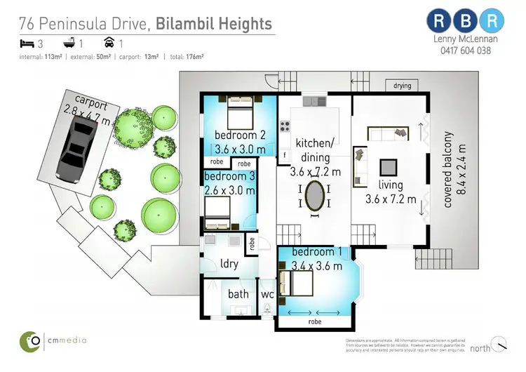 Floorplan of Homely house listing, 76 Peninsula Drive, Bilambil Heights NSW 2486