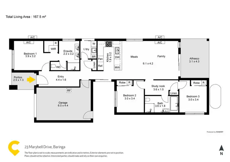 Floorplan of Homely house listing, 23 Marybell Drive, Baringa QLD 4551
