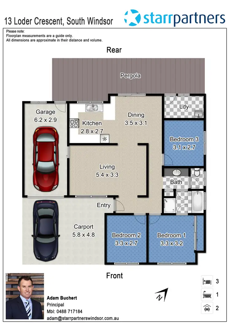 Floorplan of Homely house listing, 13 Loder Crescent, South Windsor NSW 2756